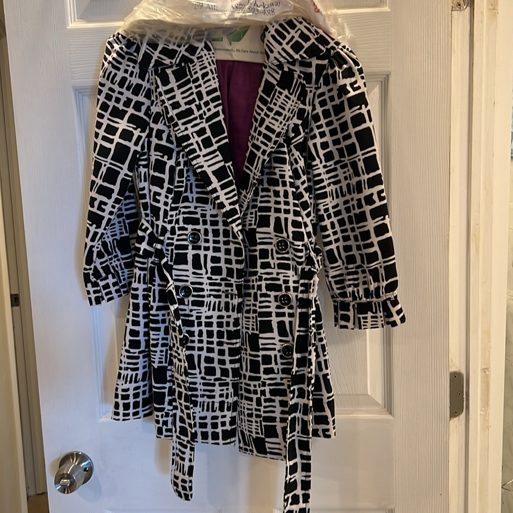 Black And White Patterned Blazer - image 2